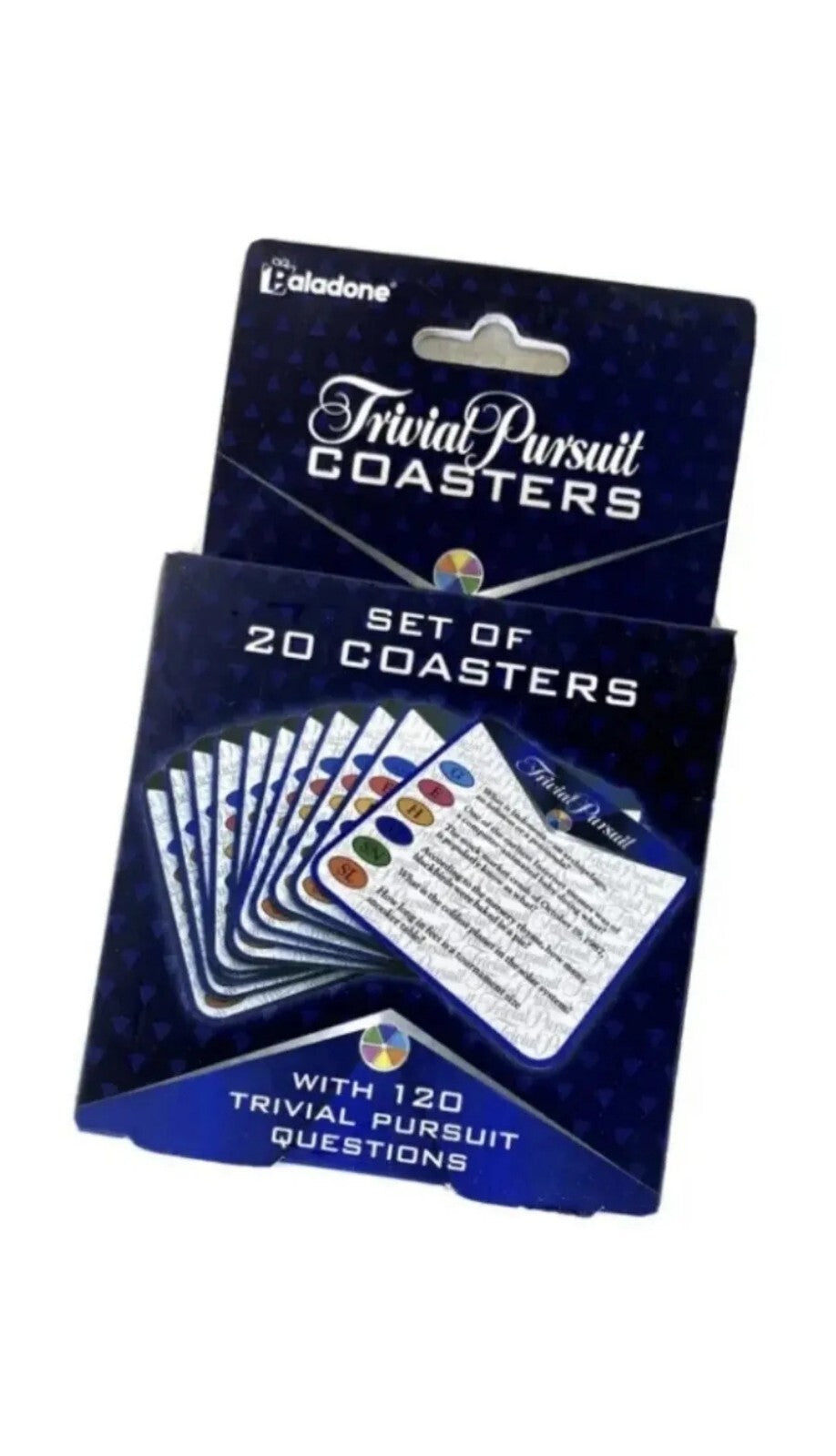 Trivial Pursuit Coasters Set of 20 (120 Questions) Brand New.