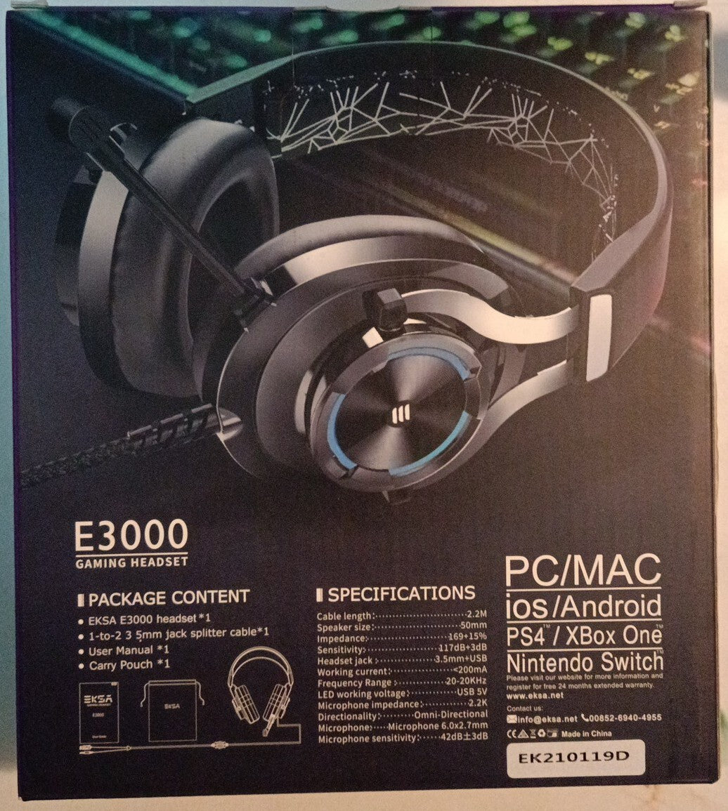 Headphones EKSA E3000 Gaming Headset