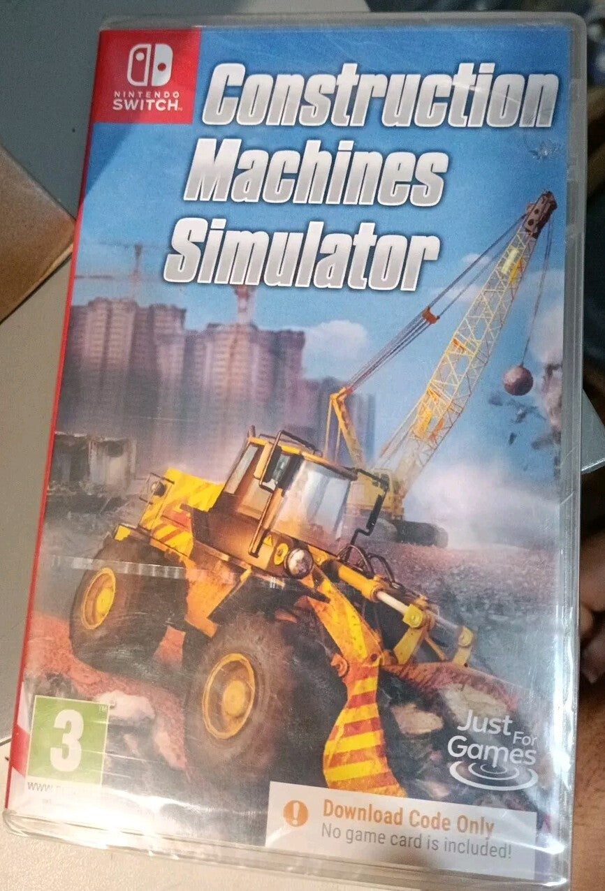 CONTRUCTION MACHINES SIMULATOR (C0de In A Box) NEW & SEALED Nintendo Switch Game