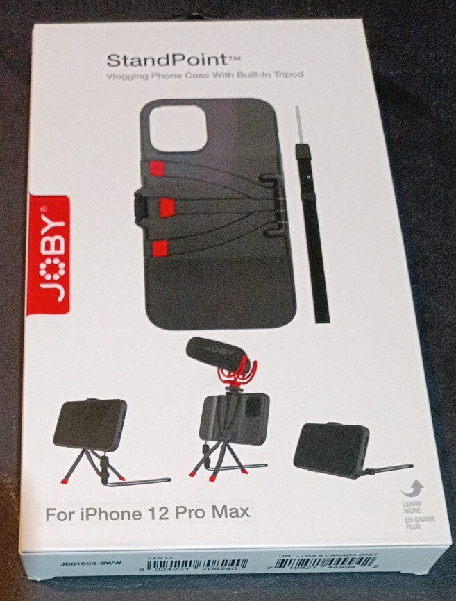 Joby  StandPoint iPhone 12 Pro Max Case + Tripod Vlogging