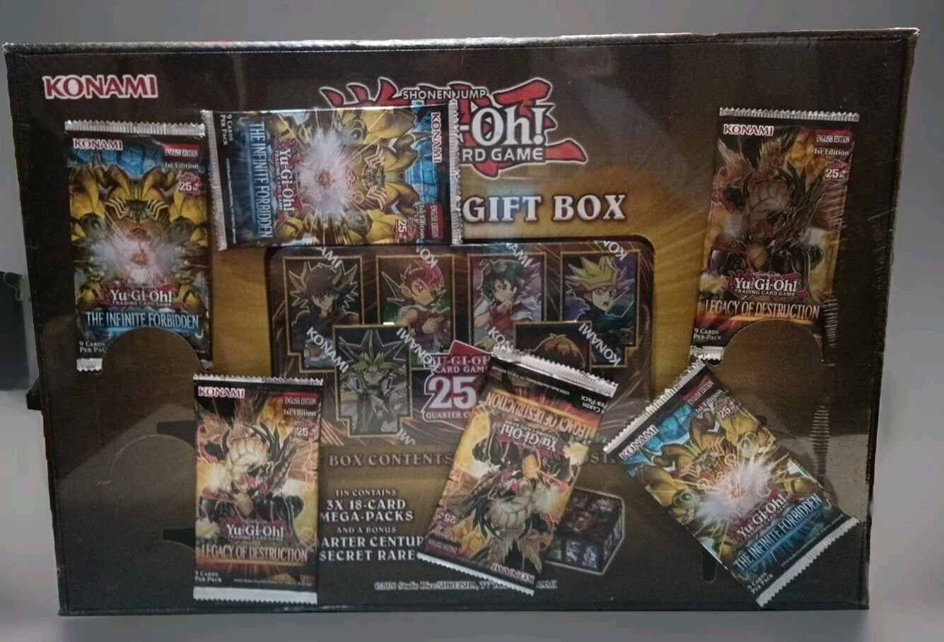 YU-GI-OH TCG 25TH QUARTER CENTURY 1ST EDITION HOLIDAY GIFT BOX *FACTORY SEALED*
