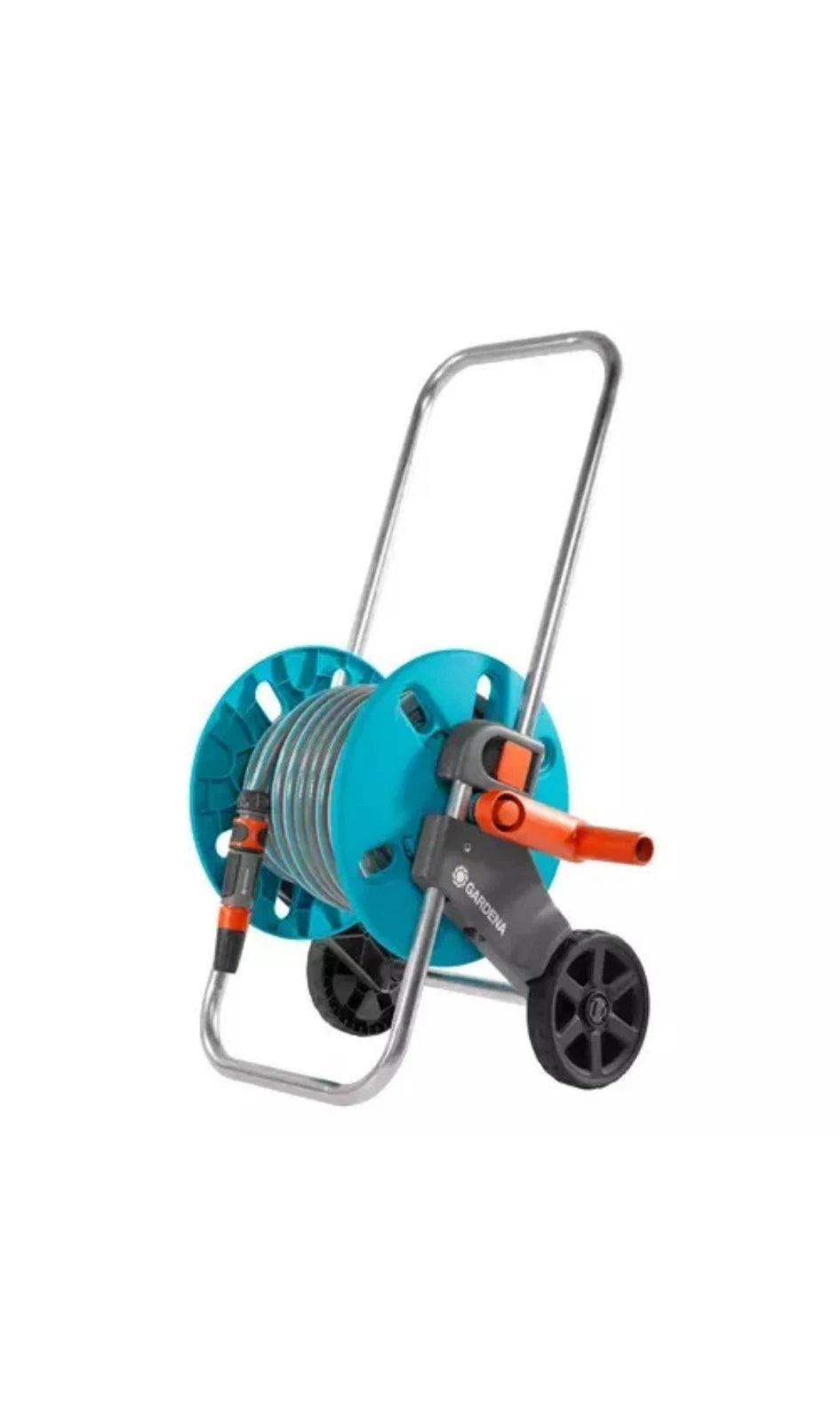 Gardena 18502-50 garden hose reel Cart reel Black Blue Stainless steel