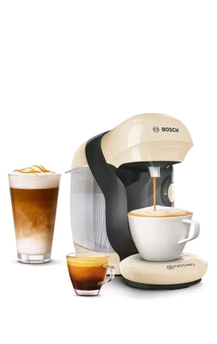TASSIMO by Bosch Style Friendly TAS117EGB Coffee Machine- Cream-BOX DAMAGE
