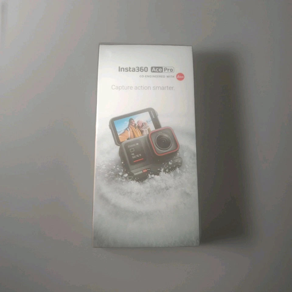 Insta360 Ace Pro Action Camera 48MP Stills 4K 2.4" LCD Screen Water Proof Black